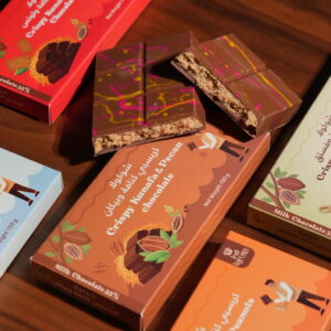 شوكلا بحشوة كنافة وبيكان Dubai Chocolate from La Rosa