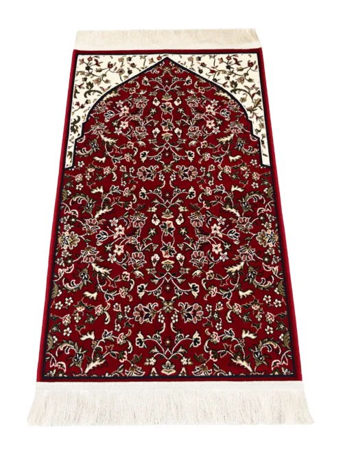 Red Prayer Rug 4mm Lightweight Islamic Prayer Mat
