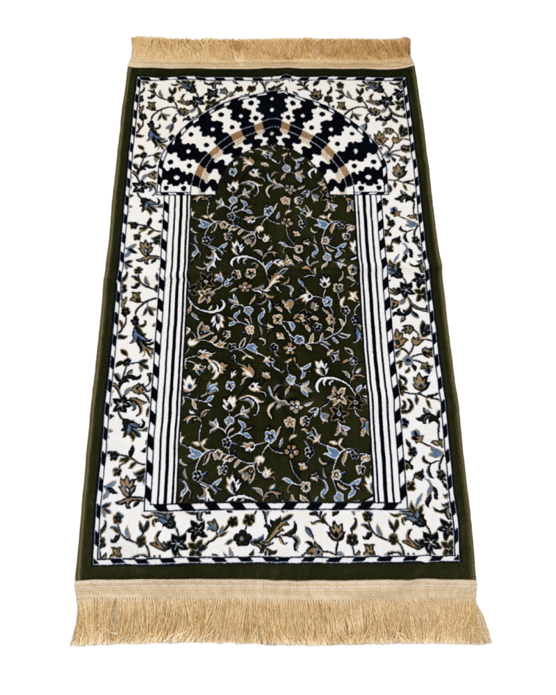 Alrawda prayer rug, (green color), thick, 4mm