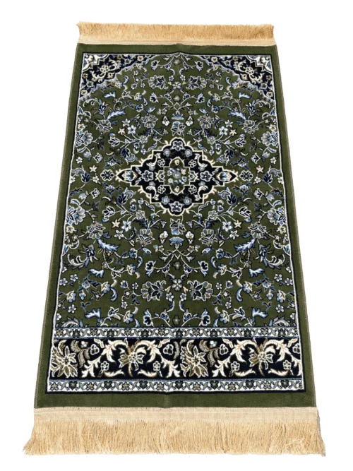 Al Rawdah Prayer Rug Green 8mm Islamic Prayer Rug